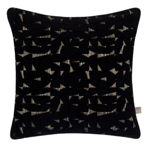 Scatter Box Talo cushion in Black/Gold, 45x45cm; sold as a pair of two matching cushions