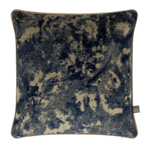 Scatter Box Mira cushion in Navy/Sand, 43x43cm; sold as a pair of two matching cushions