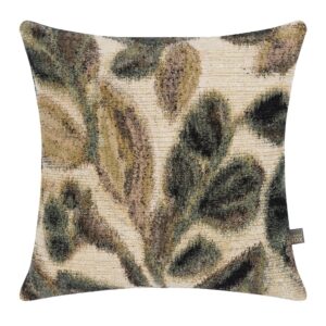 Scatter Box Sylvie cushion in Green, 43 x 43cm; sold as a pair of two matching cushions