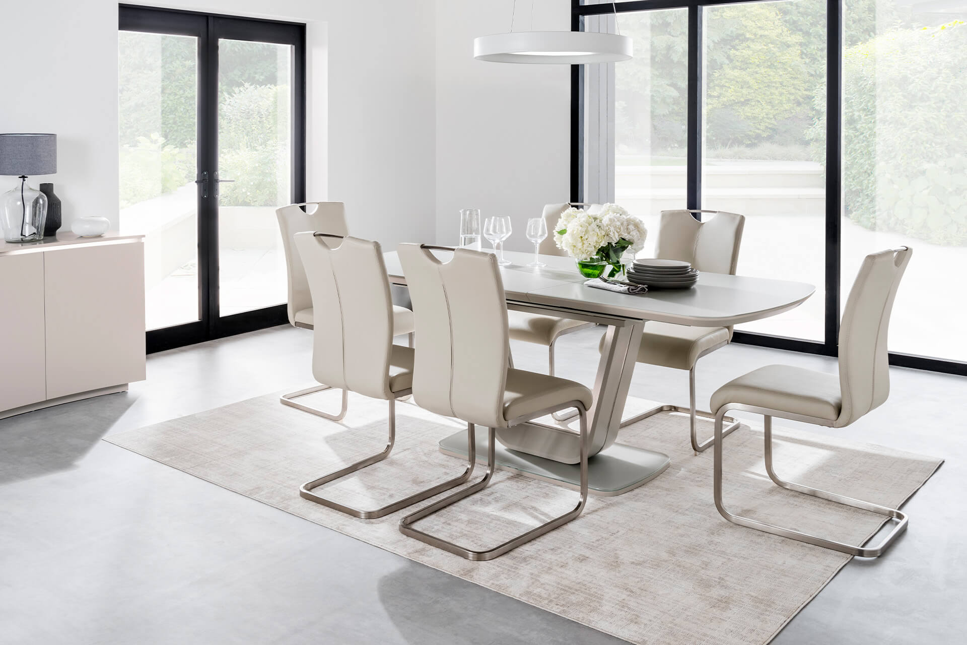 Lazzaro Dining Table Ext 1600/2000 - Putty - Image 2