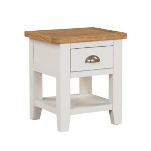 Mellor Lamp Table 1 Drawer - Cashmere