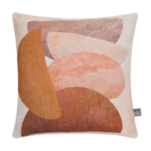 Geo Stack Cushion – Clay – 45x45cm – Pair of 2