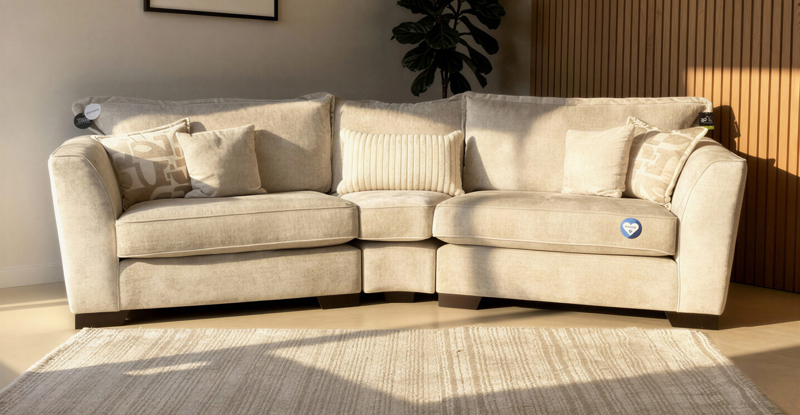 Faversham four-seater curved sofa — existing Bay product photograph