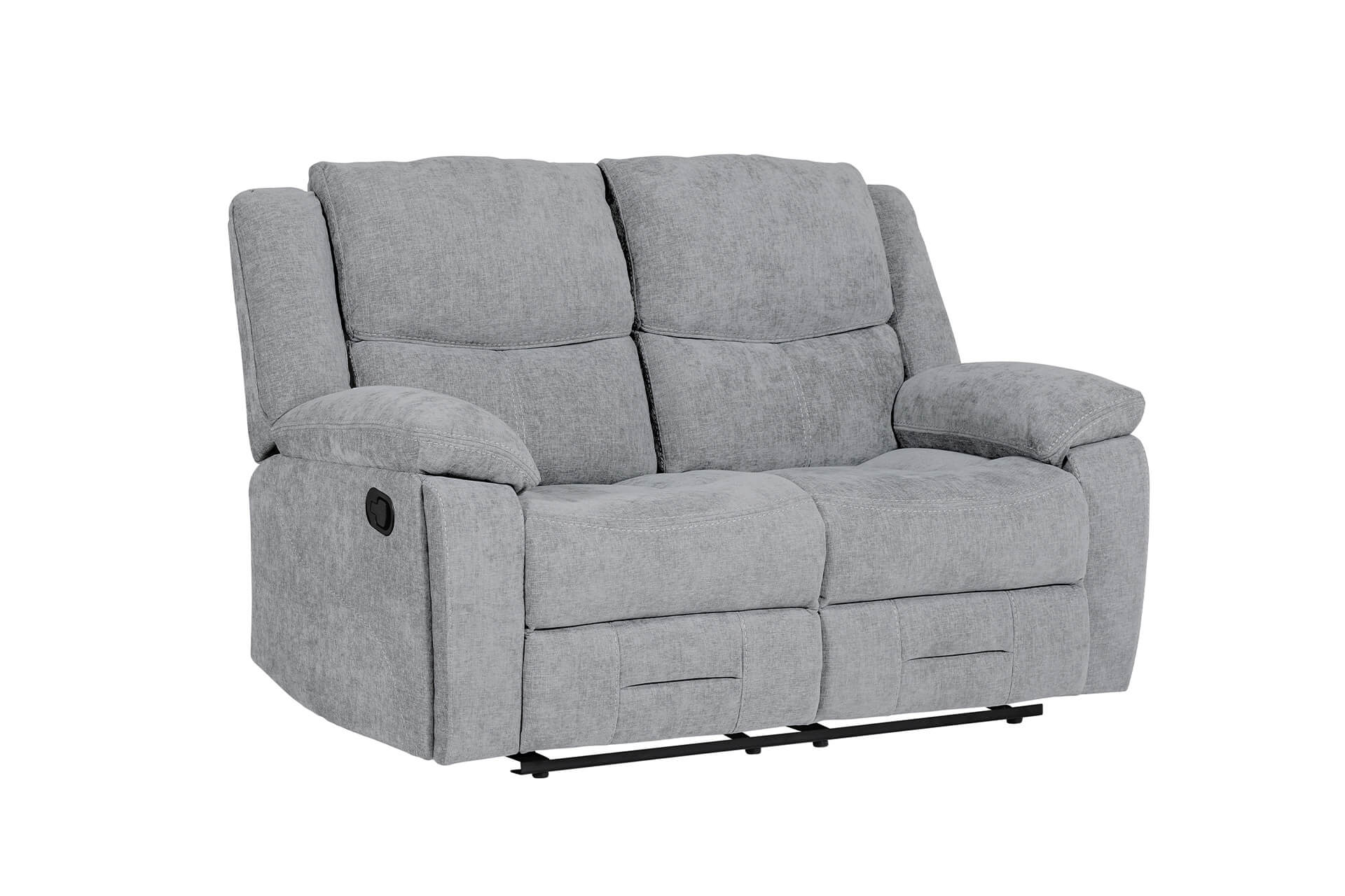 Weston 2 Seater Manual Recliner - Grey